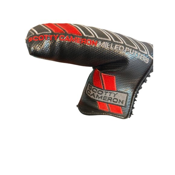 Scotty Cameron Milled Putters Headcover Titleist Golf Club Cover Black & Red - Picture 1 of 7